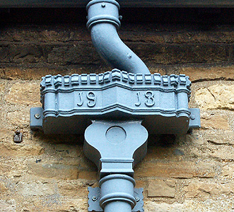 Guttering on the south wall of the chancel March 2011